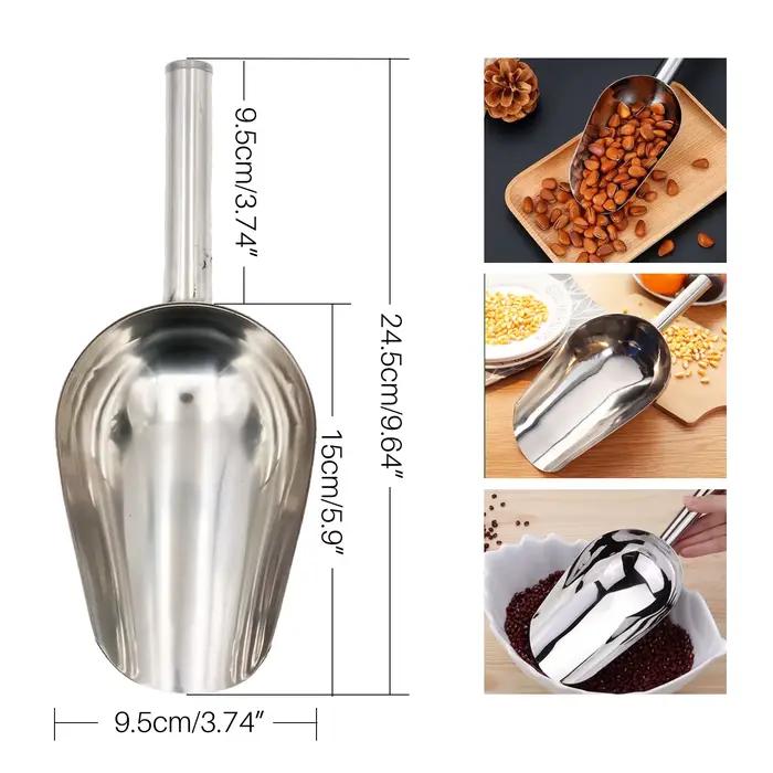 Pelle de nourriture pour animaux de compagnie en acier inoxydable pelle d'alimentation pour chien cu