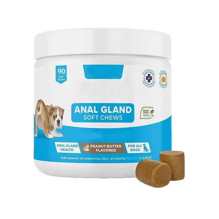 Friandises quotidiennes pour chiens, friandises moelleuses pour soutenir la santé des glandes anales