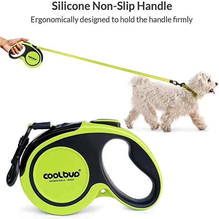 Laisse rétractable de luxe pour animaux de compagnie, lanière d'extension automatique, convient aux