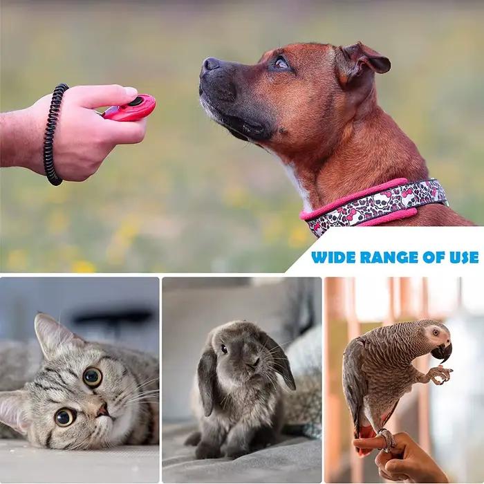 Clicker d'entraînement pour chiens, avec dragonne réglable, Durable, léger, facile à utiliser, pour