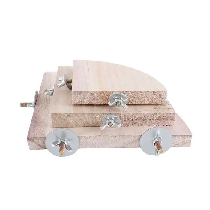 Plate-forme en bois pour perroquets et oiseaux, 1 pièce, support, jouets, perchoirs pour Branches de