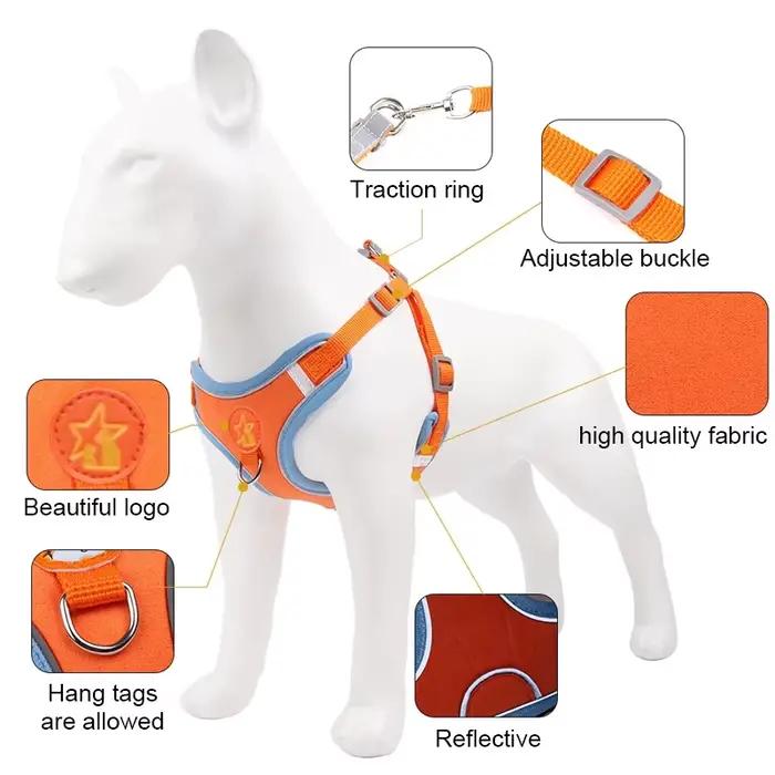 Collier réglable en plomb SFP pour animaux de compagnie, coulage respirant, laisse de marche pour ch