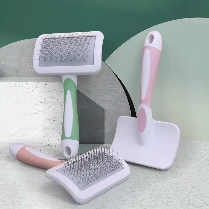 Brosse démêlante pour poils d'animaux, peigne pour chiens et chats, toilettage pour poils longs, bro