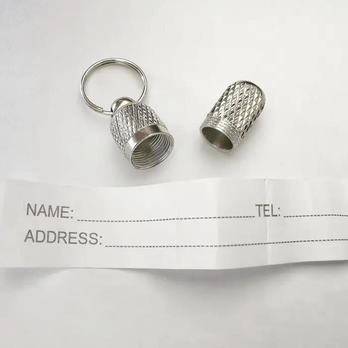 Tube de rangement pour chien et chat, étiquette d'adresse Anti-perte, nom d'animal de compagnie, éti