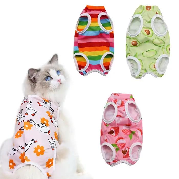 Combinaison de récupération professionnelle pour chat, pour blessures abdominales ou maladies cutané