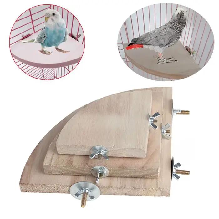 Plate-forme en bois pour perroquets et oiseaux, 1 pièce, support, jouets, perchoirs pour Branches de