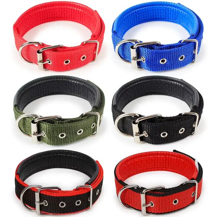Collier réglable en coton doux pour chien et chat, accessoires pour petits et grands colliers pour c