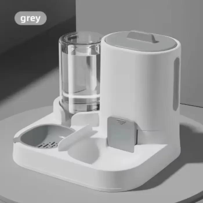 Distributeur d'eau et de nourriture 2-en-1 pour chats et chiens – Gamelle lisse pour animaux de comp