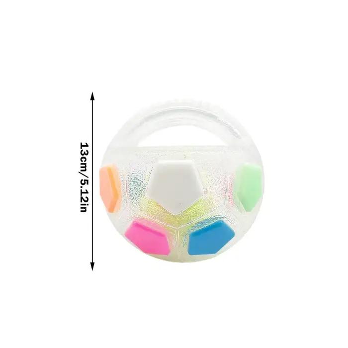 Jouet pour chien : Ballon de football flottant avec poignée, couineur, pour l'extérieur, idéal pour