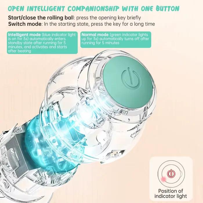 Jouets intelligents pour chats, boule roulante automatique, jouets électriques interactifs pour l'en