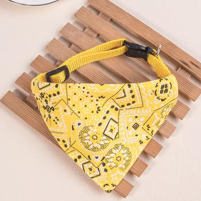 Écharpe réglable pour chiot et chat, Bandana, écharpe de cou pour petits chiens, chaton, serviette d