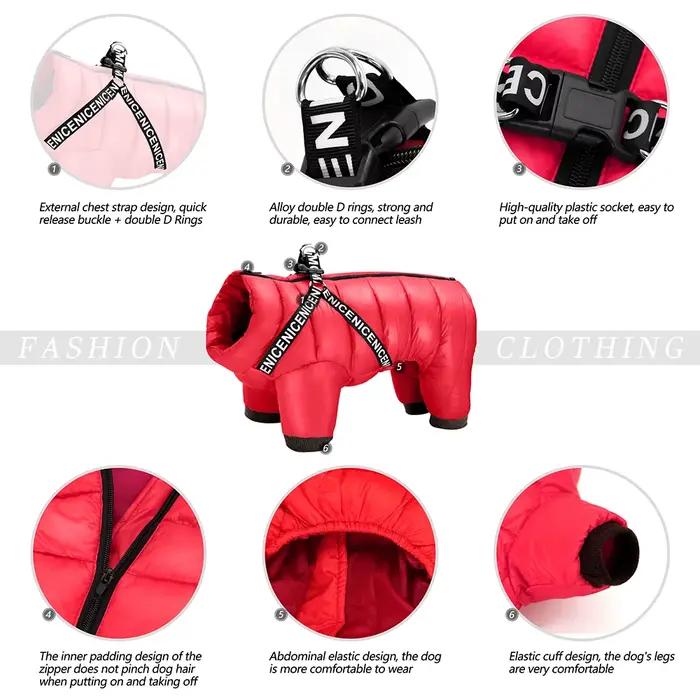 Vêtements d'hiver pour chiens de compagnie, veste Super chaude pour chiens, manteau imperméable pour