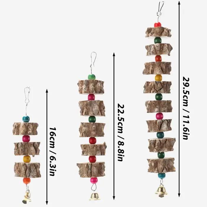 Jouets pour oiseaux S/M/L, pour perroquet, morsure à mâcher, Cage suspendue, décoration, meulage de