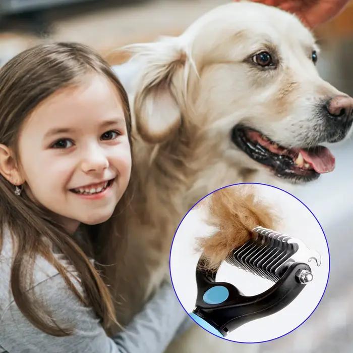 Brosse professionnelle pour démêlage des animaux de compagnie, épilateur de poils de chien, coupe-no