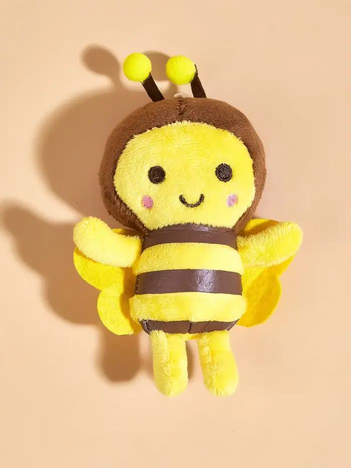 Jouet en peluche petite abeille pour chiens et chats pour interacter et jouer au nettoyage des dents