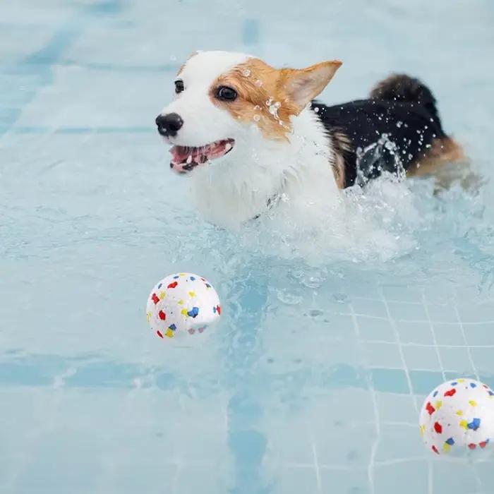Balle à Mâcher Super Morsure pour Chien, Balle à Mâcher Légère, Balle Interactive à Haute artificiel
