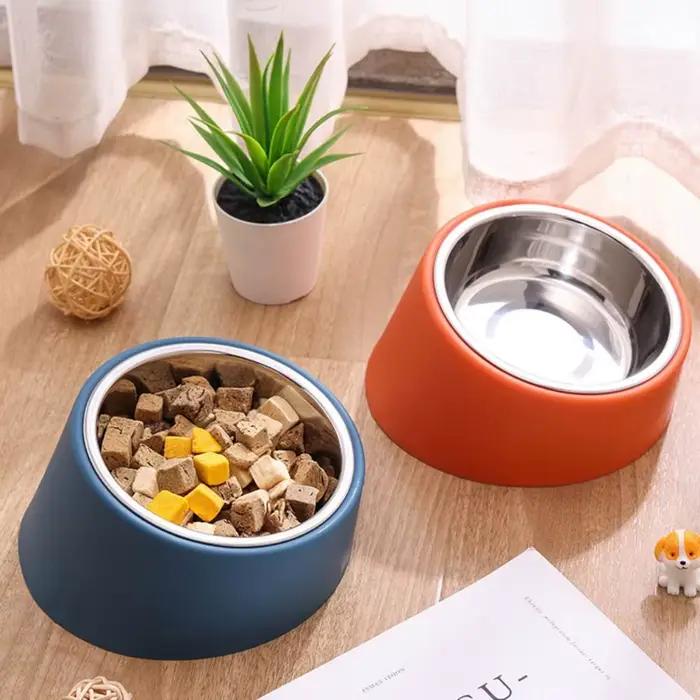 Mangeoire pour chien anti-renversement, grande capacité, protection du cou, bol pour chat durable en