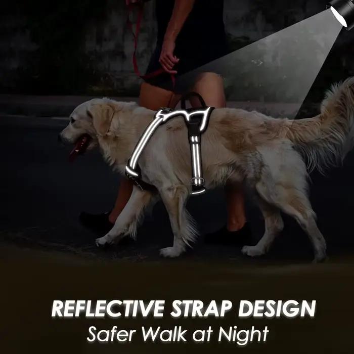 Benepaw – harnais pour chien sans traction, poignée de contrôle facile, harnais réfléchissant pour a