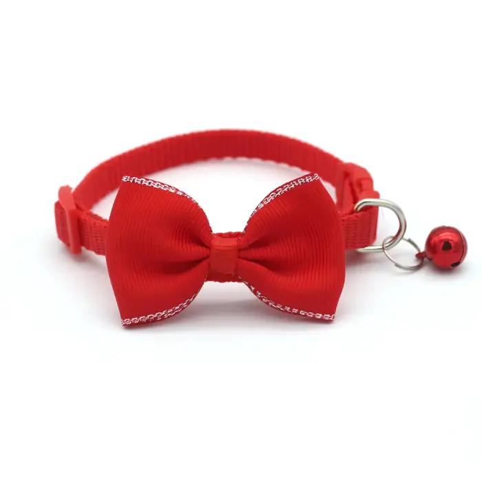 Colliers pour animaux de compagnie, nouveaux colliers à cloche avec nœud pour animaux de compagnie,