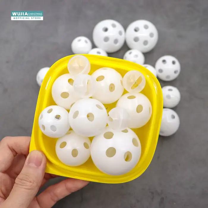 30/50/100 pièces hochet en plastique cloche boules couineur bébé jouets bricolage hochet perles fabr