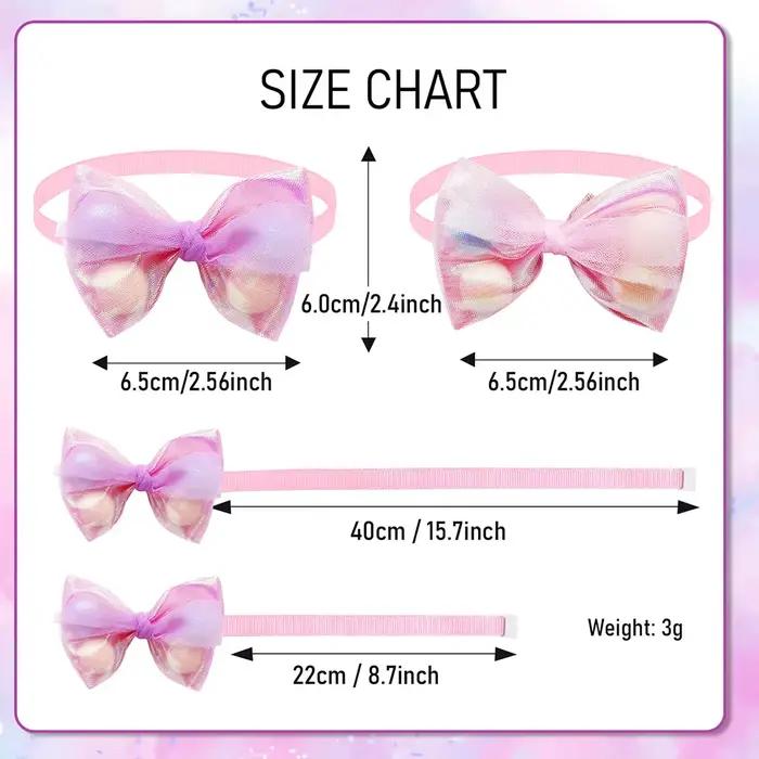 50 pièces nœuds papillon en dentelle pour petit chien collier de chien réglable collier de chat pomp