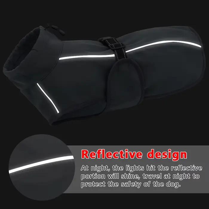 Chaud grand chien vêtements imperméable à l'eau pour animaux de compagnie grand chien veste manteau