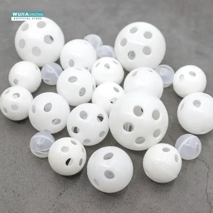 30/50/100 pièces hochet en plastique cloche boules couineur bébé jouets bricolage hochet perles fabr