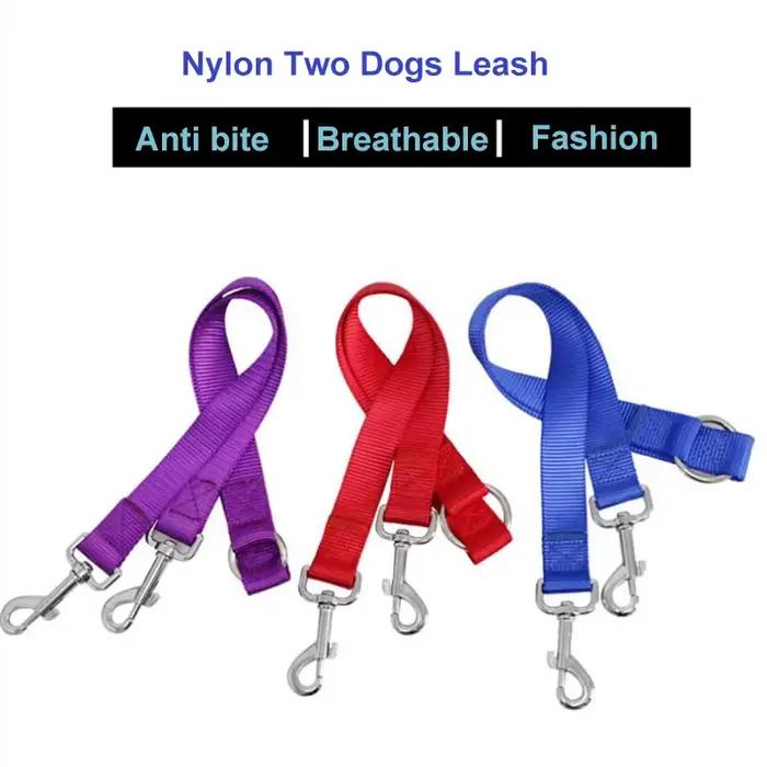 Coupleur de laisse pour deux chiens, marche en plein air, Double plomb, harnais pour chien, accessoi