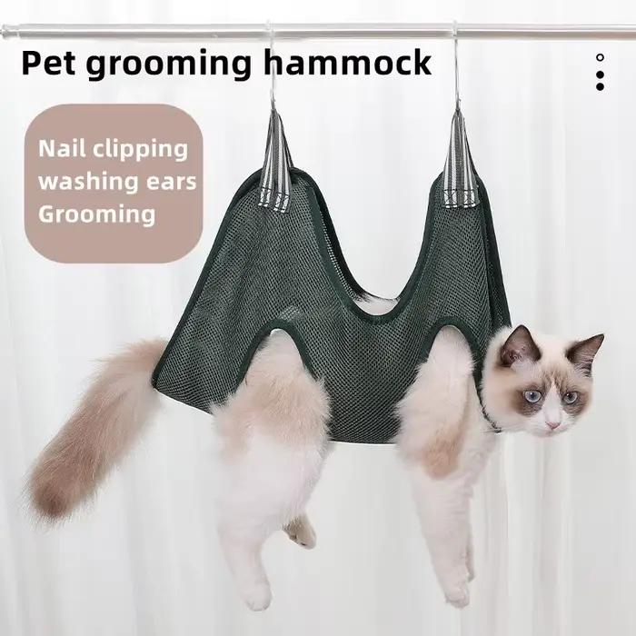 Hamac de toilettage pour animaux de compagnie, coupe d'ongles pour chien et chat, anti-rayures, sac