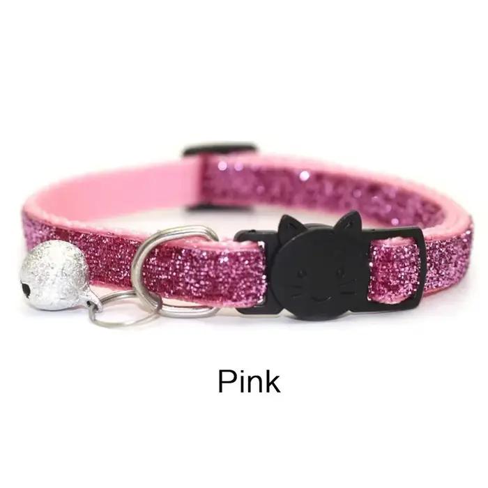 Collier pour chat collier pour chat avec cloche collier pour visage de chat boucle de sécurité colli
