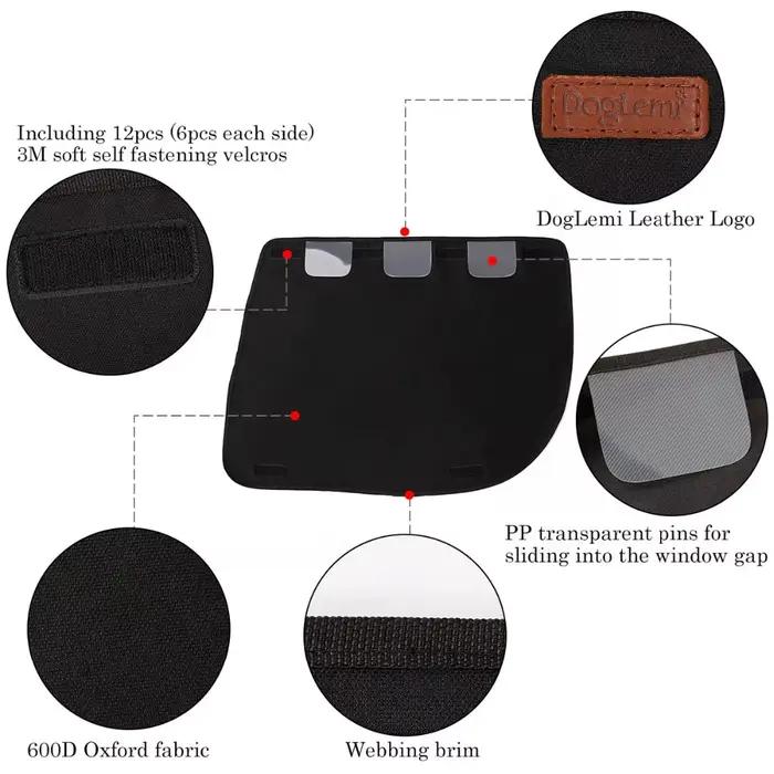 Couverture de porte de voiture pour chien, 2 pièces/paquet, tapis de Protection imperméable en tissu