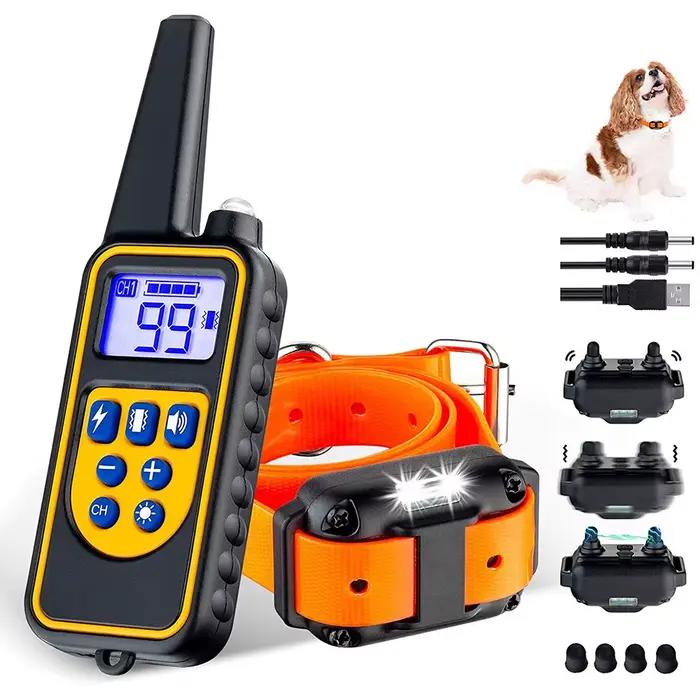 Collier d'entraînement électrique pour chien, collier d'entraînement aux chocs, télécommande électro