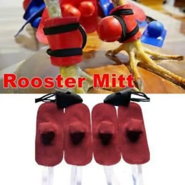 Gant de coq jetable pour la protection des animaux de la ferme, casque de poule, accessoires de coq,