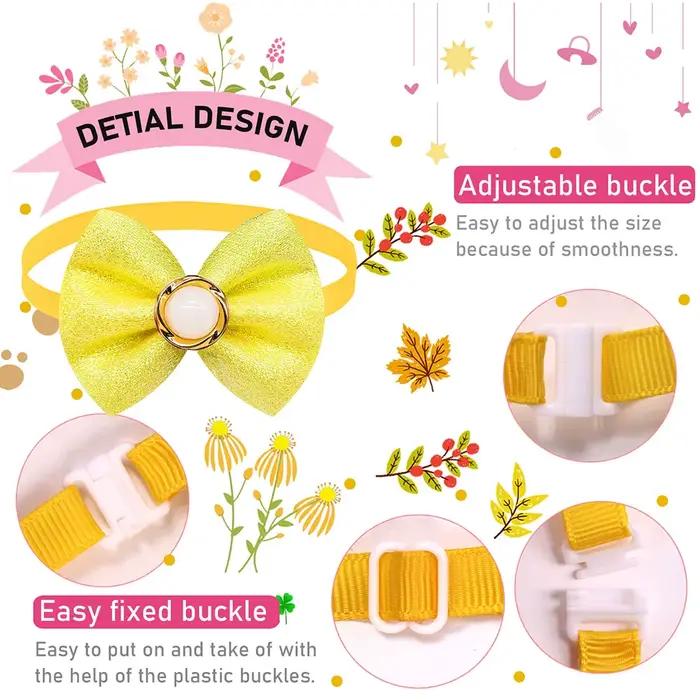 Noeud papillon pour animaux de compagnie, collier pour chien, accessoires de toilettage pour petits