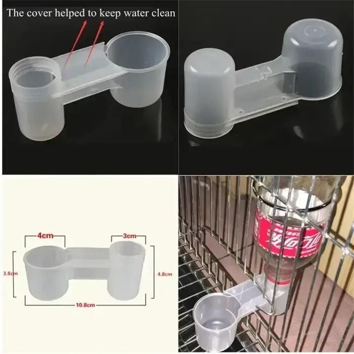 Abreuvoir en plastique pour animaux de compagnie, bouteille d'eau, tasse, chat, poulet, Pigeon, perr