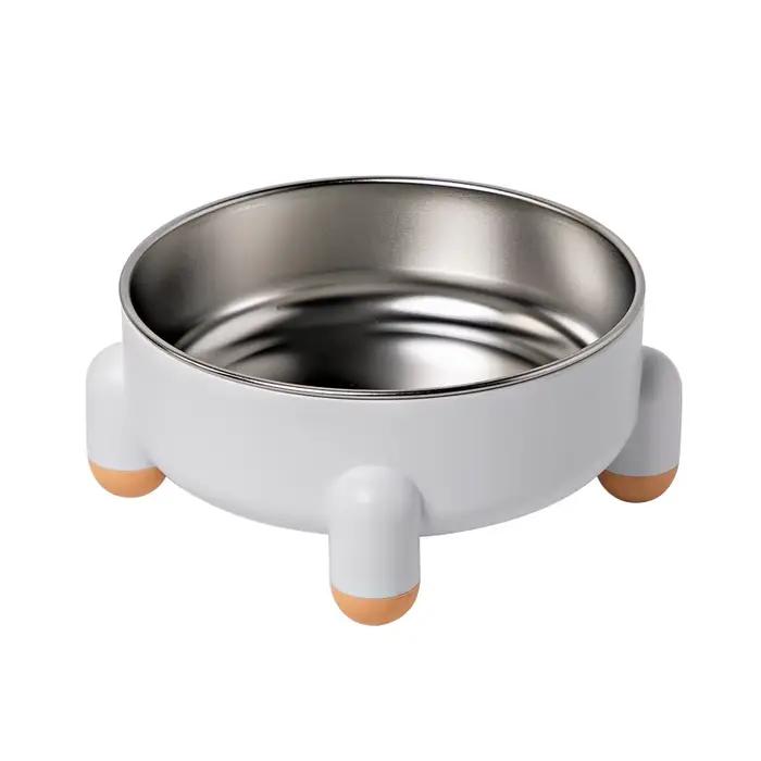 Bol antidérapant en acier inoxydable pour chien, avec conception Anti-déversement à quatre pattes, g