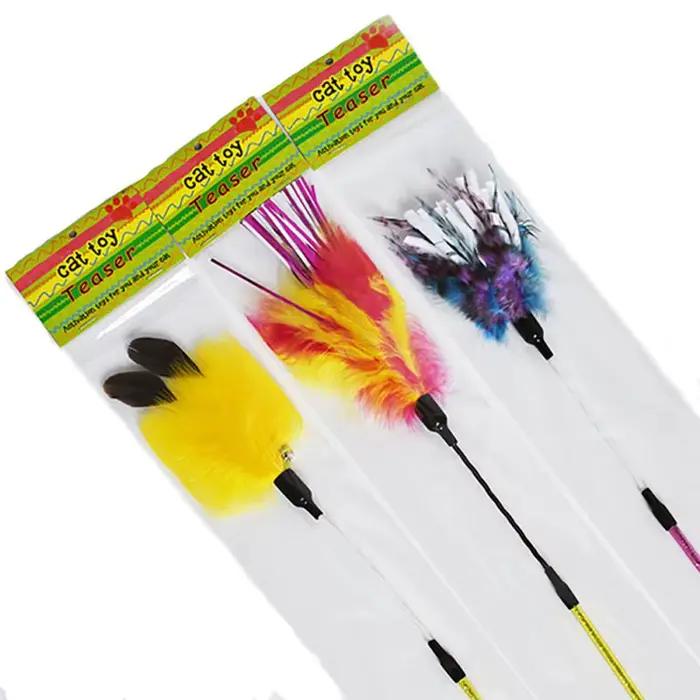 Chat papier laine spirale plume tige taquiner chat bâton populaire chatte papier vis chat bâton chat