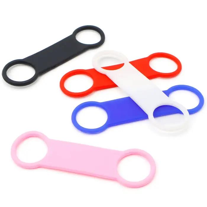 Plaque signalétique en silicone vierge pour animaux de compagnie, collier assressenti, caoutchouc co