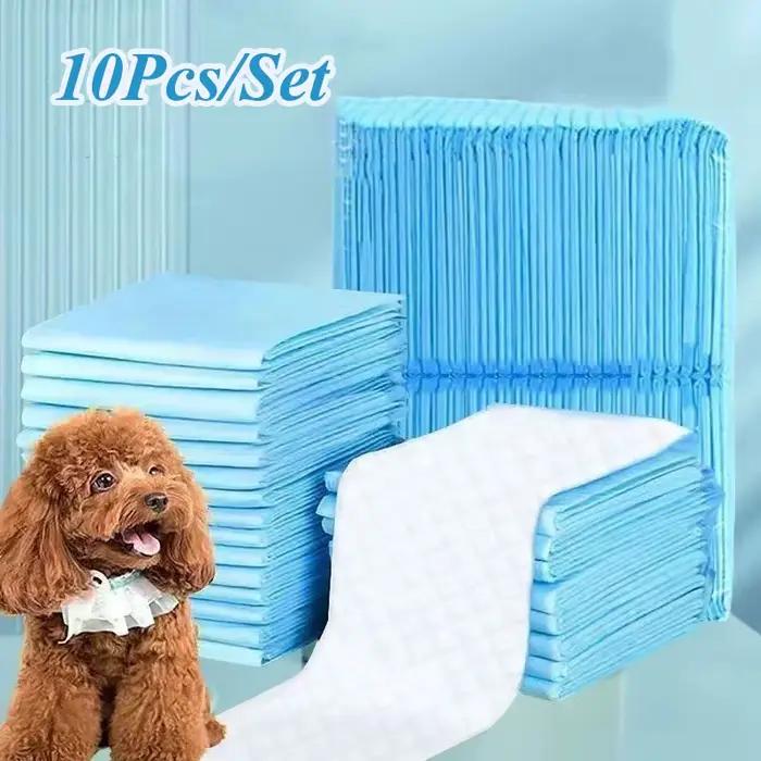 Couche-culotte Super absorbante pour animaux de compagnie, coussinets épais pour pipi, tapis jetable