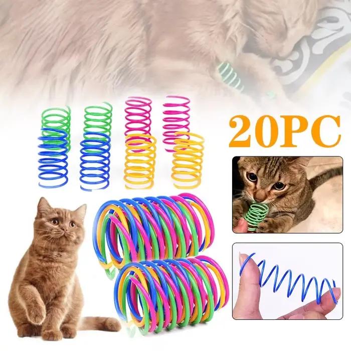 Bobine de chaton ressorts en spirale jouets pour chat jauge interactive jouet de printemps pour chat