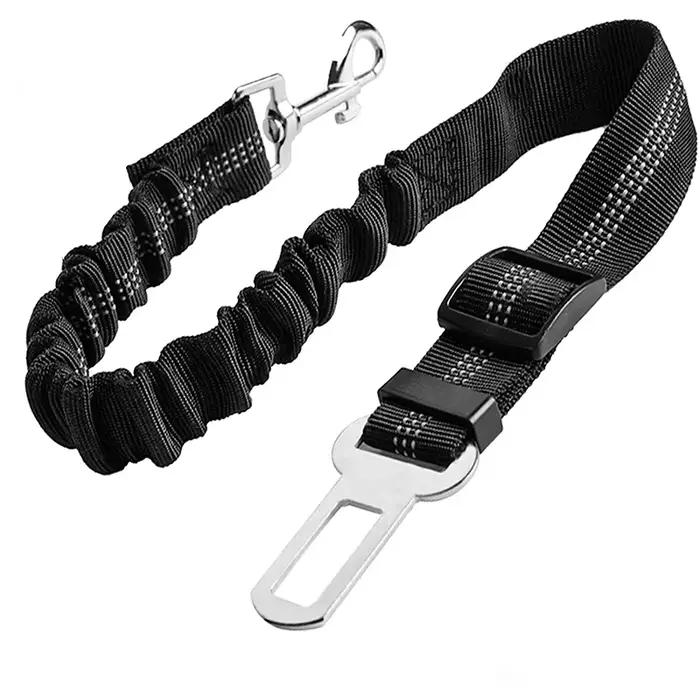 Laisse de sécurité pour chien, coussin rétractable réglable, élastique, pour animaux de compagnie, c