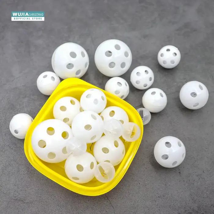 30/50/100 pièces hochet en plastique cloche boules couineur bébé jouets bricolage hochet perles fabr