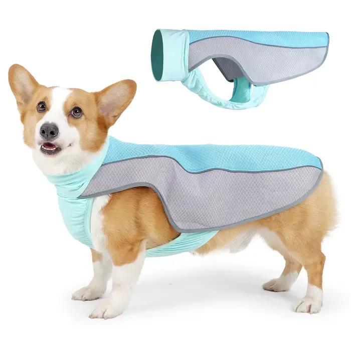Cooling Vest, Cooling Jacket for Dogs, Evaporation Cooler Coat for Pets, Reflective Material for Lar