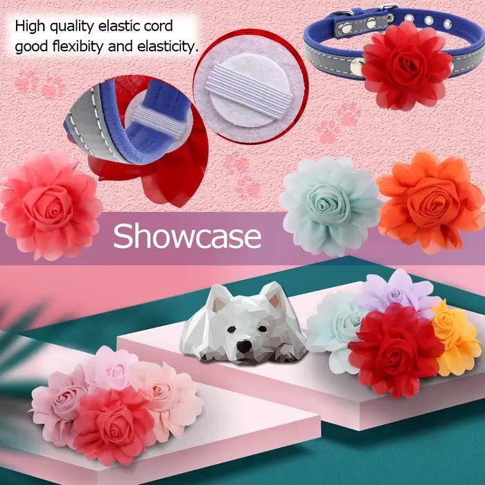 Collier à Grande Fleur pour Chien, Accessoire pour Animaux de Compagnie, 50px
