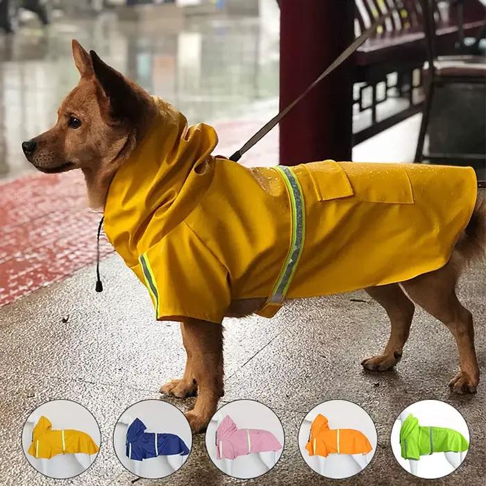 Grand chien imperméable Corgi manteau Style chiot imperméable chien vêtements réfléchissant animal d