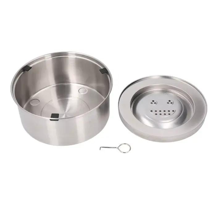 Gamelle flottante en métal pour chien, anti-éclaboussures, grande capacité, ronde, anti-débordement,
