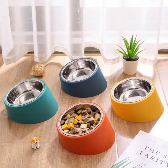 Mangeoire pour chien anti-renversement, grande capacité, protection du cou, bol pour chat durable en