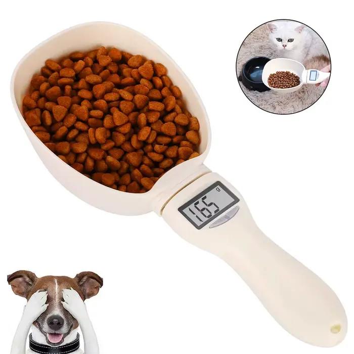 Cuillère à mesurer les aliments pour animaux de compagnie, tasse à mesurer électronique pour aliment
