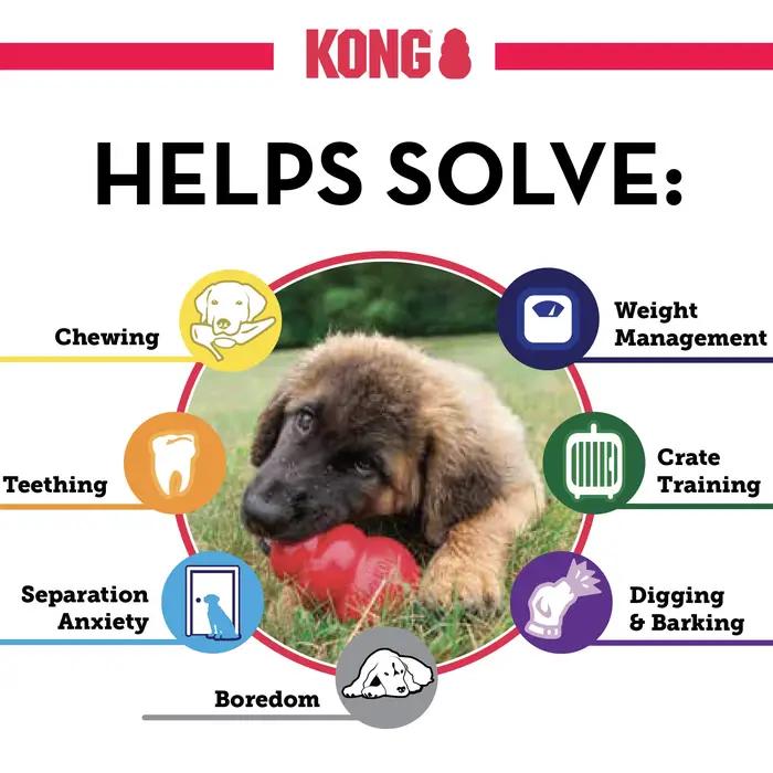 KONG - Jouet pour chien extrême - Caoutchouc naturel le plus résistant, noir - Amusant à mâcher, à c