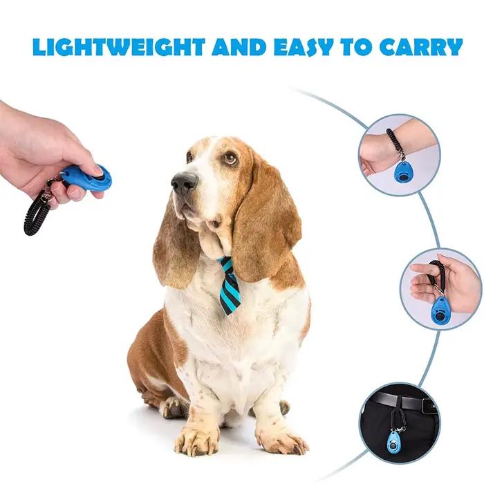 Clicker d'entraînement pour chiens, avec dragonne réglable, Durable, léger, facile à utiliser, pour